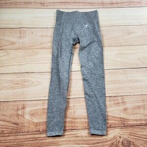 Gymshark Pants Womens Extra Small Gray Leggings Crop Running Gym Athletic Ladies